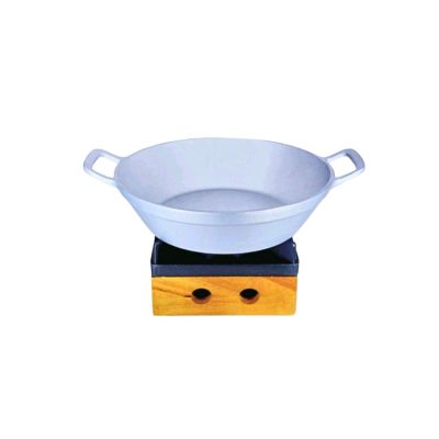 Chảo Sâu V24 Nắp Gỗ (Nhôm Trắng):
