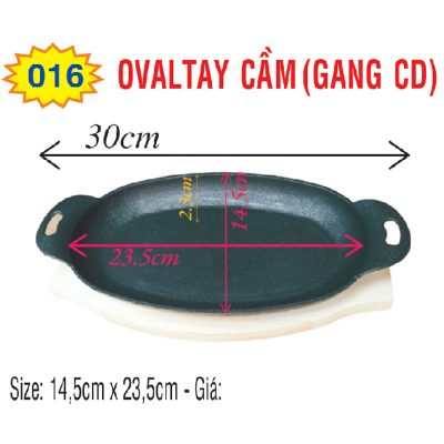 Chảo Oval Cá Gang CD