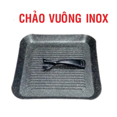 Chảo Vuông Inox (Size: 25cm x 25cm)