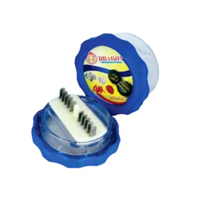 Xoay Tỏi Ớt Răng Inox Viền Xanh