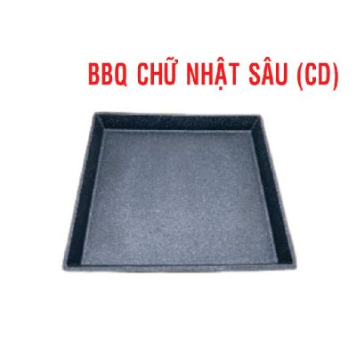 BBQ Chữ Nhật Sâu (Gang CD) Size: Nhỏ 18cm x 20cm