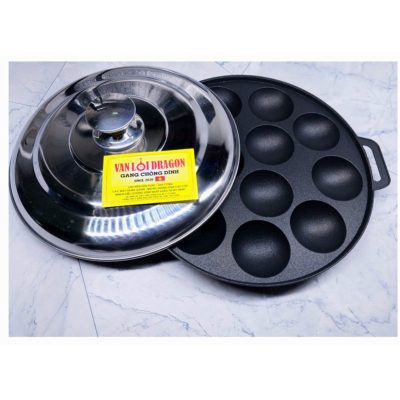 Khuôn Bánh Khọt (CD) – Nắp Kính / Nắp Inox - 12 bánh