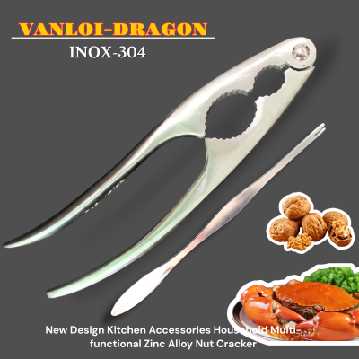 KẸP CUA TAY CONG- INOX 304 (kèm nĩa)